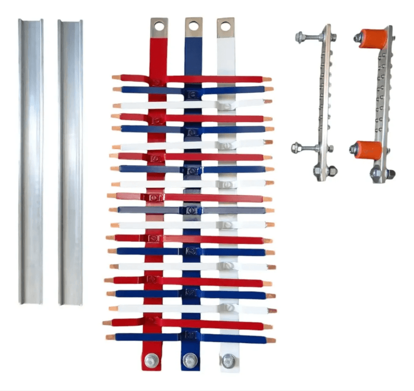 Kit Barramento Trif. 400a P_40 Circuitos Din Ate 63a Inova